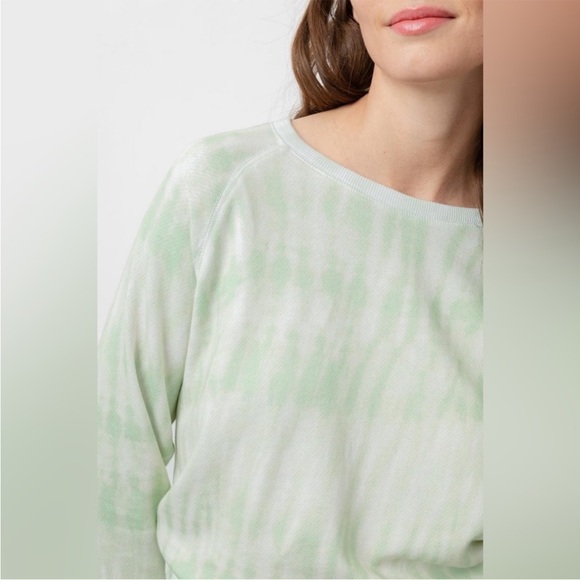Rails Theo Mint Green Tie Dye Crewneck Sweatshirt - Picture 3 of 10